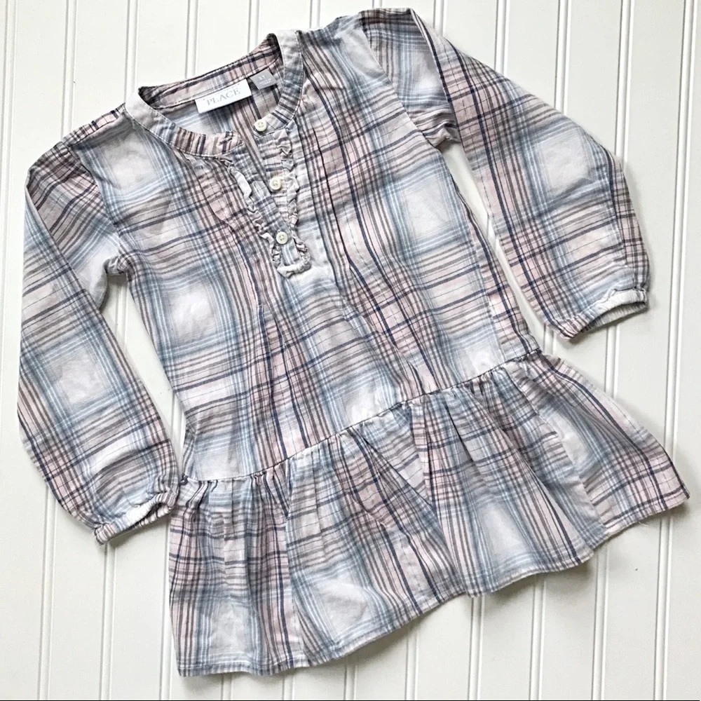 •The Children’s Place• plaid flannel tunic top